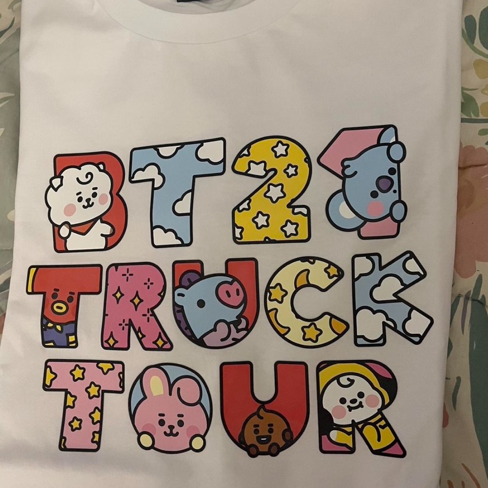 BTS BT21 White T-Shirt by Line Friends